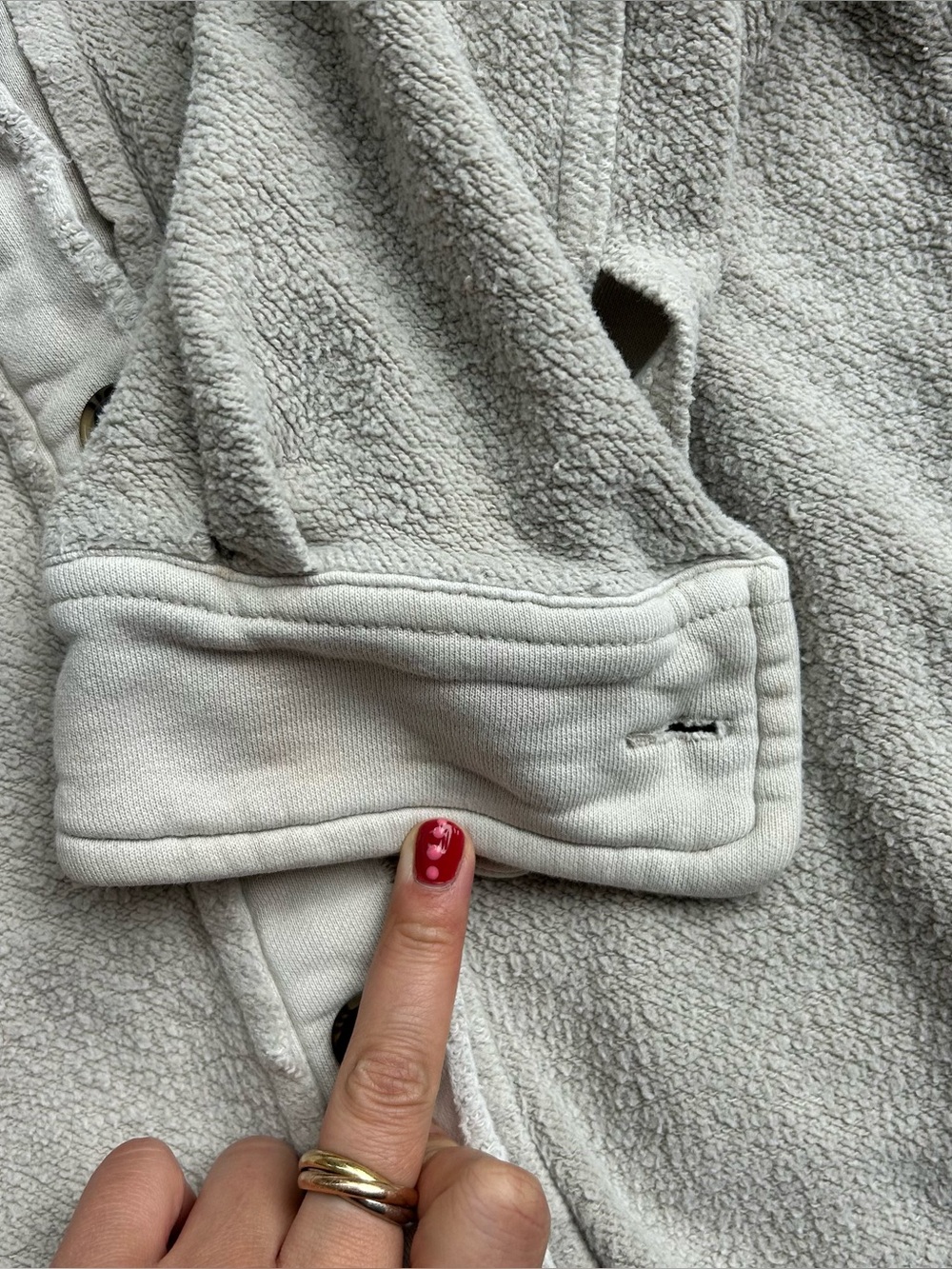 Free People Ruby Jacket/Shacket In Stone - S - Picture 9 of 9